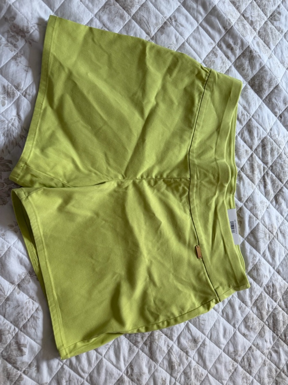 INC International Concepts Neon Lime Pull-On Shorts - Picture 3 of 7